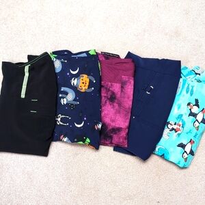 Lot of 5 Scrub Tops